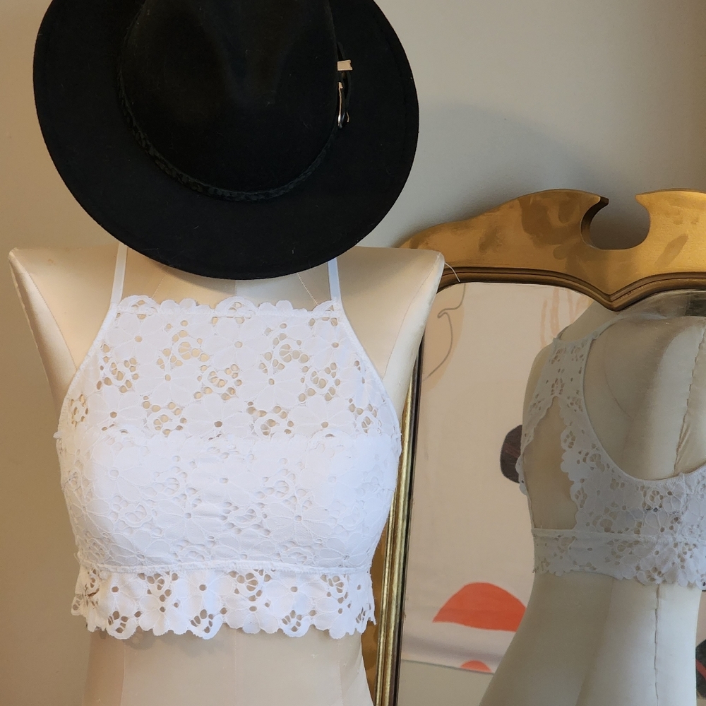 Aerie White Lace Bralette